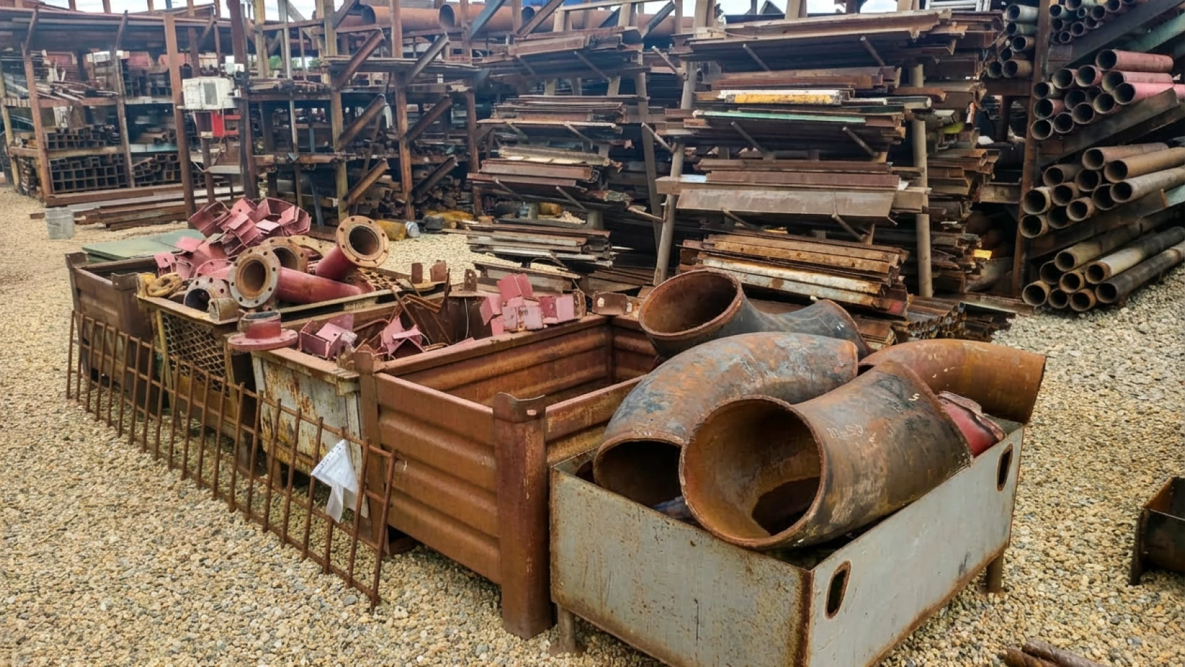 Рабочая площадка приема металлолома